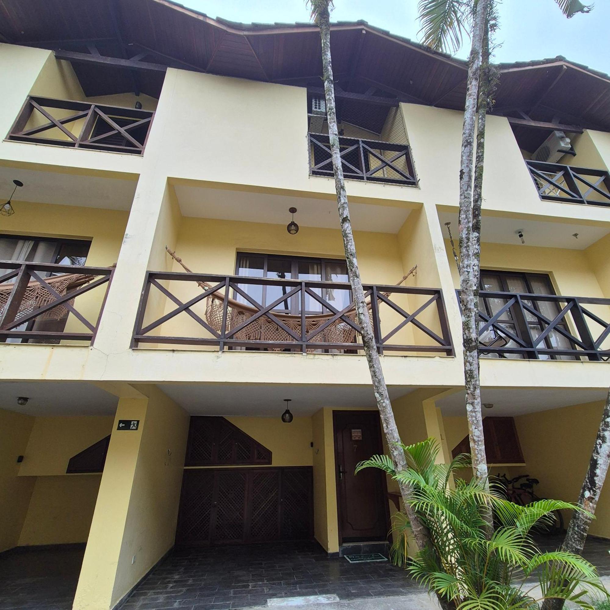 Casa 7 Em Ubatuba No Centro Condominio Com Piscina E Churrasqueira Exterior foto
